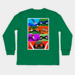 Turtle Pop! Kids Long Sleeve T-Shirt